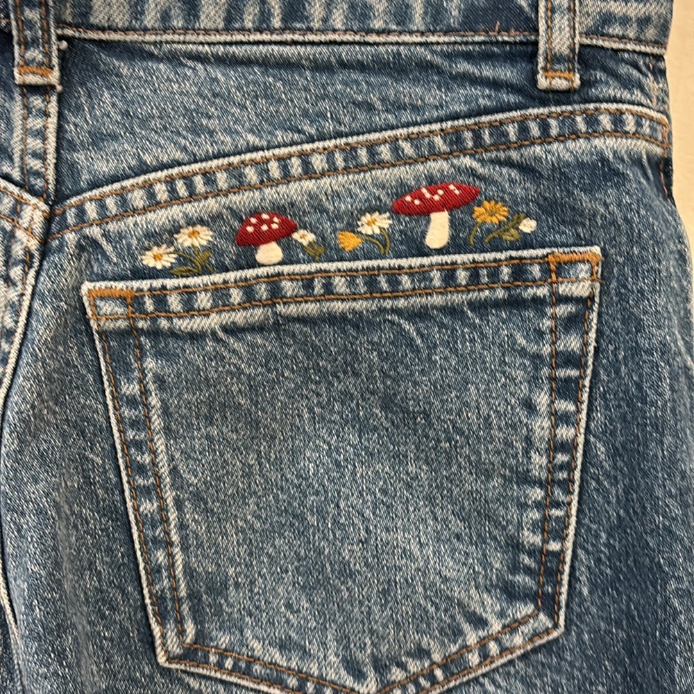 Reformation Jeans Cynthia Mushroom High Rise Straight Jeans